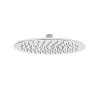 SOFFIONE DOCCIA TONDO INOX LUCIDO Ø 30 EFFETTO PIOGGIA CASCATA VASCA SEVEN