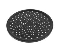 SOFFIONE DOCCIA TONDO NERO 22.5CM IN ABS BAGNO MISCELATORE FILTRO ANTICALCARE 87