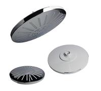 SOFFIONE DOCCIA TONDO ROTONDO 8" BAGNO EFFETTO PIOGGIA SOTTILE CROMATO 93005