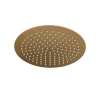 Soffione doccia ultra slim tondo Ø25 cm oro satinato attacco universale ½