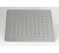 Soffione doccia ultra sottile quadrato in acciaio cm 20X20 con snodo