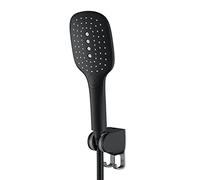 Soffione doccia universale nero in ABS con 3 modalità di risparmio idrico ad alta pressione soffione doccia 1,5 m tubo flessibile ABS supporto doccia per la massima esperienza doccia