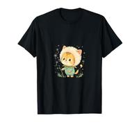 Soffione Gatto Dolce Passione Floreale Maglietta