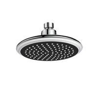 SOFFIONE IDRO-BRIC "ROUND" ANTICALCARE NERO DIAMETRO 15 CM, 1 GETTO