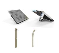 Soffione Quadrato piatto in ABS 150zx150 mm per modelli Spring - Spring S - Spring Plus