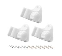 Soffione Soffione Supporto Regolabile ABS Parete Montaggio Bianco 72x50x80mm 3pz