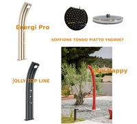 Soffione Tondo piatto in Acciaio inox 150 mm per modelli Jolly Top Line e Energy Pro