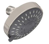 Soffioni Doccia ad Alta Pressione, Soffione Doccia a Pioggia in Nichel Spazzolato, Soffione Doccia Fisso per Bagno con 5 Impostazioni di Getto con Ugello Getto Autopulente, per un'esperienza di