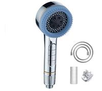 Soffioni doccia ad alta pressione, soffione doccia con filtro dell'acqua dura con tubo doccia da 1,5 m e supporto doccia, soffione doccia a 4 modalità con interruttore di pausa, soffione doccia