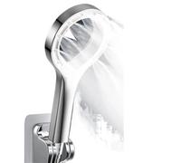 Soffioni doccia con getto ad anello a forma di cuore, set doccia ad alta pressione for la casa, miscelatori for il bagno con getto a pioggia, accessori for il bagno(Silver Shower)