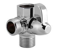 Soffioni doccia Diverter, valvola a 3 vie, in ottone cromato, Diverter G1/2 T, adattatore per componenti di ricambio per braccio doccia montato
