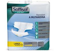 Soffisof Air Dry Pannoloni con Adesivi Extra - 15x Pannolone per Anziani