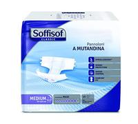 Soffisof Classic Pannoloni a Mutandina Elasticizzati, Incontinenza Alta o Forte, Assorbenza Maxi per la Notte, 4 Pacchi da 15 Pezzi, Medium