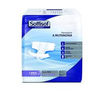 Soffisof Classic Pannoloni a Mutandina Elasticizzati, Incontinenza Alta o Forte, Assorbenza Maxi per la Notte, 4 Pacchi da 15 Pezzi, Large