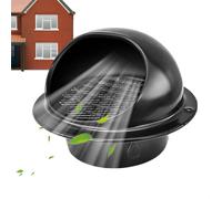 Soffit Vent Cover - Flexible Placement, Air Vents Circular Soffit Vents, Black Soffits Vent Cover | Replacement Part Rust-Proof For Architect Renovators Home Garage Barn Shed Wall Roof Bedroom