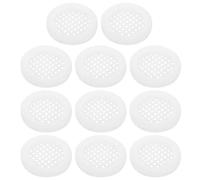 Soffit Vents 20 Pcs Cabinet Vent Ventilation Mesh Decorative Covers Wardrobe Soffit under Air White Round(4.5x4.5cm)