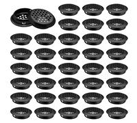 Soffit Vents 50Pcs Air Vent Louver 35mm Stainless Steel Round Mesh Hole Circular Soffit Vent For Wardrobe Drawer Bookcase Kitchen