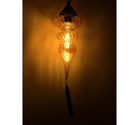 Soffitti, lampadari artistici in Stile Sud-EST Asiatico a Strisce in Vetro, Decorazioni per Bar e hangilight