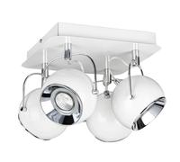 Soffitto Bianco Metallo Regolabile Con LED 6W Retrò Soggiorno Faretto Lumans [EEK: G]