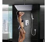 Soffitto Di Lusso Nascosto Montato 8 10 12 12 Pollici Quadrati Pluviali Bagno Bagno Cucchiaio Rubine,10 Pollici
