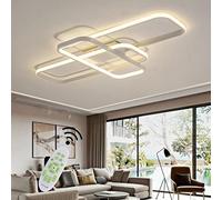 soffitto LED Light per Soggiorno Camera Letto Dimmabile con Telecomando luci da Cucina Decorativo Rettangolare a Sospensione Acrilico Illuminazione lampadario