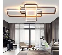 soffitto LED Light per Soggiorno Camera Letto Dimmabile con Telecomando luci da Cucina Decorativo Rettangolare a Sospensione Acrilico Illuminazione lampadario