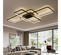 soffitto LED Light per Soggiorno Camera Letto Dimmabile con Telecomando luci da Cucina Decorativo Rettangolare a Sospensione Acrilico Illuminazione lampadario