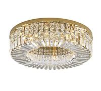 soffitto LED Lumo Cristallino Filo con Moderna Luce Sospensione a Goccia di per Sala Pranzo Bagno Camera da Letto Soggiorno-Chrome 40x17cm