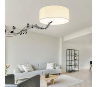 Soffitto Luce Tessuto Lampada Bianco Bluetooth Altoparlante Salotto Camera Luce [EEK: Non valutato]
