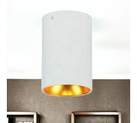 Soffitto Metallo Montata Ø 9,5 CM Piccolo Bianco Rame - Oro GU10 Spot Lampada