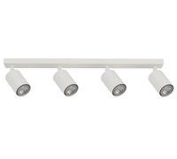 Soffitto Orientabile Metallo Bianco 4-flammig L: 60 CM Cilindro Faretto Sala