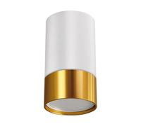 Soffitto Oro Bianco GU10 Ø 5,5 CM H:10 CM Piccolo Alluminio Montata Plafoniera