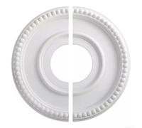 Soffitto rotondo per medaglione 315mm 100mm Foro Rotondo Soffitto per | Per materiale PU premium, resistente allo sbiadimento, costruzione, sicurezza leggera, finitura bianca pronta