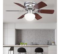 Soffitto Ventilatore Interruttore da Tirare Lampada Vor-Rücklauf Ventola Pale [EEK: Non valutato]