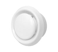 Soffitto Ventola Plastica Rotondo Bianco Sfiato Diffusore/Estratto Valvola