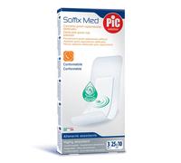 PIKDARE CEROTTO PIC SOFFIX MED IN TNT CON TAMPONE CENTRALE ASSORBENTE STERILE MONOUSO STERILE 25X10 CM ANTIBATTERICO 3 PEZZI