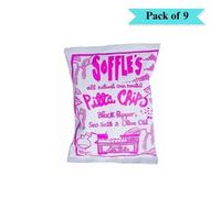 Soffles Black Pepper Pitta Chips - Confezione da 9 (165 g ciascuna)