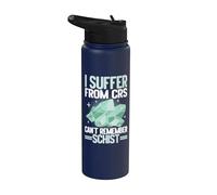 Soffro di CRS Can't Remember Schist Mineral Collection Stainless Steel Insulated Water Bottle
