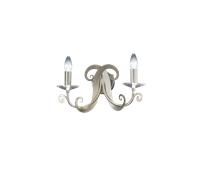 SOFIA-A Applique 2 luci attacco E14 color argento antico senza paralumi