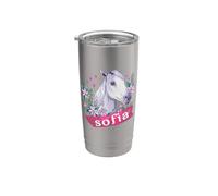 SOFIA - Bellissimo nome di ragazza con un bel cavallo Bicchiere termico in acciaio inox doppia parete