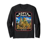 Sofia Bulgaria Family Trip Città Natale Sofia Vacation Maglia a Manica