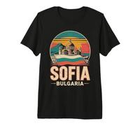 Sofia Bulgaria Vivid Scene Viaggio Souvenir Maglietta Premium