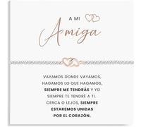 SOFIA FERRER Regali Amiche Originali, Bracciale Donna, Regalo Originale Donna, Bracciale Sorelle, Regali Originali Per Madri, Amica, Sorella, Mamma, Compleanno, Amicizia, Medio, Acciaio inossidabile