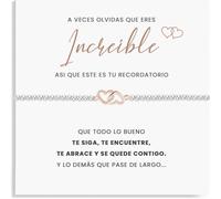 SOFIA FERRER Regali Amiche Originali, Bracciale Donna, Regalo Originale Donna, Bracciale Sorelle, Regali Originali Per Madri, Amica, Sorella, Mamma, Compleanno, Amicizia, Medio, Acciaio inossidabile