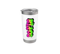 Sofia Graffiti nome personalizzato verde rosa Lettering Bicchiere termico in acciaio inox doppia parete