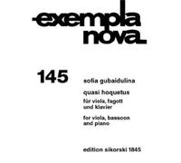 Sofia Gubaidulina: Quasi Hoquetus. For Fagotto, Viola, Accompagnamento di Pianoforte