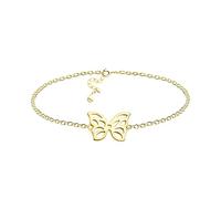 Sofia Milani - Bracciale da Donna in Argento 925 - Placcato in Oro - Ciondolo a Farfalla - B0339