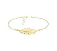 Sofia Milani - Bracciale da Donna in Argento 925 - Placcato in Oro - Ciondolo a Piuma Ala Angelo - B0361