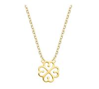 Sofia Milani - Collana da Donna in Argento 925 - Placcata in Oro - Ciondolo a Quadrifoglio - N0565