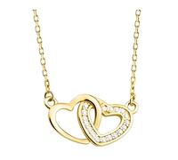 Sofia Milani - Collana da Donna in Argento 925 - Placcata in Oro con Pietra Zircone - Ciondolo a Cuore - N0755